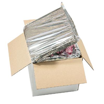 China Aluminum Foil Foam Box Lightweight Thermal Coating Insulated Food Delivery Bag For Transit Over 72 Hours for sale