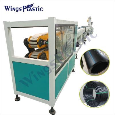 China Máquina de produção de tubos hdpe de controlo por PLC Máquina de extrusão de tubos hdpe Máquina de produção de tubos de água de plástico à venda