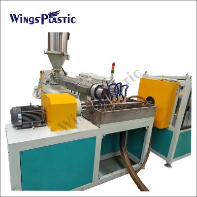 China Wings PLC Control PE PP PA Spiral Cable Protector Hose Extruder Machine for sale