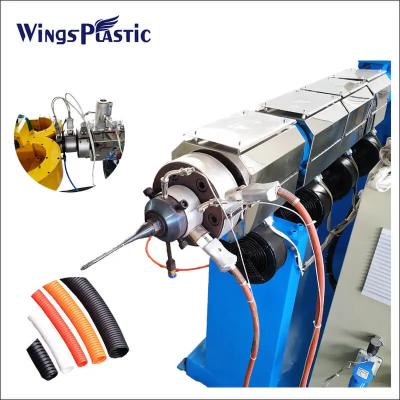 China PLC Control System Plastic Pipe Extruder Machine 0-74rpm Screw Speed for sale