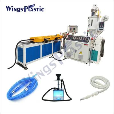 China Plastic shisha flexible corrugated pipe machine single wall corrugated hookah hose production line for sale