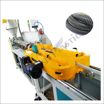 China Single Wall EVA PA PVC PP PE Plastic Single Wall Corrugation Pipe Extrusion Making Machine for sale