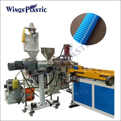 China SJ50 Plastic Single Wall Corrugated Pipe Machine Flexible PE PP EVA PVC PA Tube Extrusion Making Machine for sale