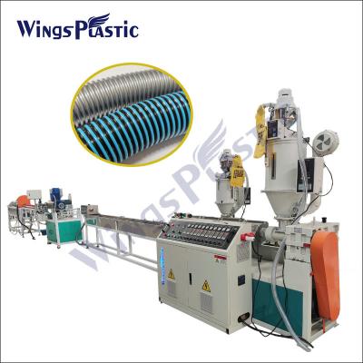 China Plastic Swimming Pool Cleaning Spiral Corrugated Pipe Hose Vacuum Cleaner EVA Hose Extrusion Making Machine for sale