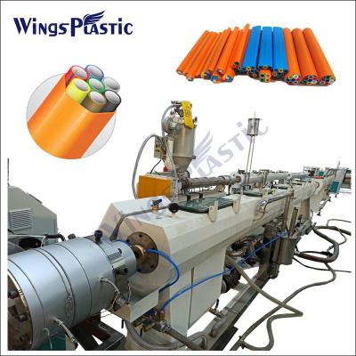 China Plastic PE Cable 7 Ways Micropipe Bundle Duct Extruder Machine Plastic Pipe Extrusion Machine for sale