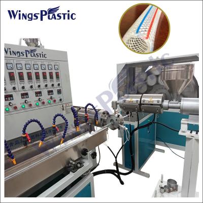 China Plastic PVC Garden Fiber Braided PVC Hose Tube Extrusion Making Machine Lines for sale