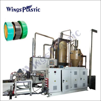 China Pet Packing Belt Production Line / Pet Package Strap Band Extrusion Line / Plastic Pet Strap Making Plant for sale