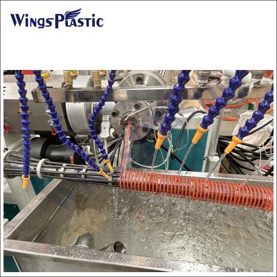 China Pvc-Sauchschlauch-Extrusionslinie Spiralverstärkte Schlauch-Produktionslinie Rohr-Extrusionsmaschine zu verkaufen