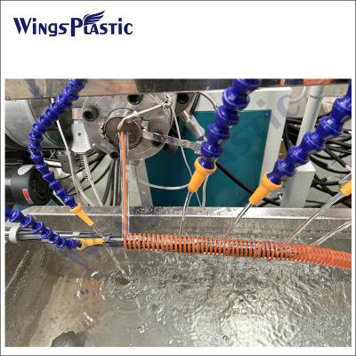 China Plastic Extrusion Machine Line For Spiral PVC Suction Hose/Plastic PVC Spiral Suction Hose Pipe Extruder Production Line for sale