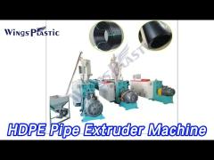 Corrugated Pipe HDPE Pipe Extruder Machine 220kg/h Automatic Feeding