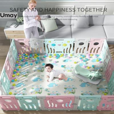 China 2021 Hot Sale Modern High Quality Children Plastic Baby Playpen Baby Playpen for sale