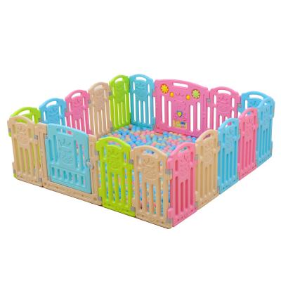 China Safe Outdoor Indoor Plastic Folding Adjustable Baby Playpen Baby Playpen Cribs for sale