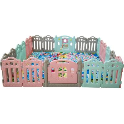 China Baby Playpen Plastic Indoor Children Safety Safe Playpen Toy Fence for sale