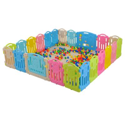 China Colorful Folding Safety Baby Playpen Kids Indoor Furniture Plastic Fence for sale