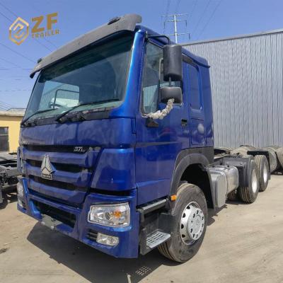 China China Sinotruk HOWO Used 6X4 371hp Tractor Engine Tractor Truck Head For Sale 6800x2496x2958 for sale