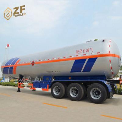 China Truck Trailer Cng Tube Trailer Cart Natural Gas Lpg Tank Gas Tanker Semi Trailer for sale