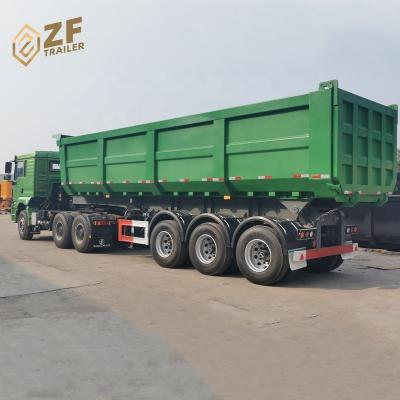 China Good Quality 25cbm 32cbm Heavy Duty U End Tipper Dumper Semi Truck Rear Trailer Manufacturers From Truck Trailer China for sale