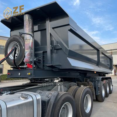 China Truck Trailer Cheap Price Tri Axles End Dump Semi Trailers Tipper Trailer For Sale In Africa for sale