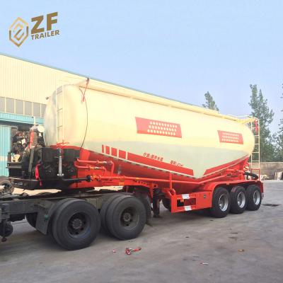 China Dry truck trailer 45cbm 4 axles 50000liters cement mixer loader tank trailer for sale for sale