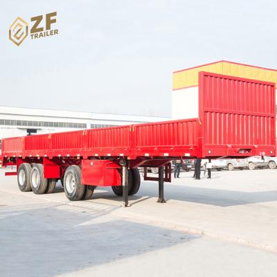 China New Truck Factory Price 40ft Sidewall Adjustable Semi Trailer High Quality Trailer for sale