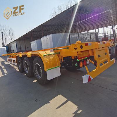 China Truck Trailer 3 Axles 40ft Skeleton Chassis Semi Trailer For Sale for sale