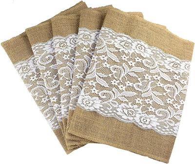 China Sustainable Burlap Lace Table Runner 12