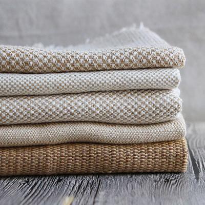 China Cotton Woven Jute Furniture Sofa Curtain Fabric High Quality Eco-friendly Breathable Jute Hemp Weave Jacquard Weave Fiber Cotton Burlap for sale