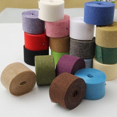 China Viable Dyed Burlap Fabrics Burlap Rolls DIY Opens Colorful Burlap Fabric Rolls for Christmas Decor Rustic Wedding for sale