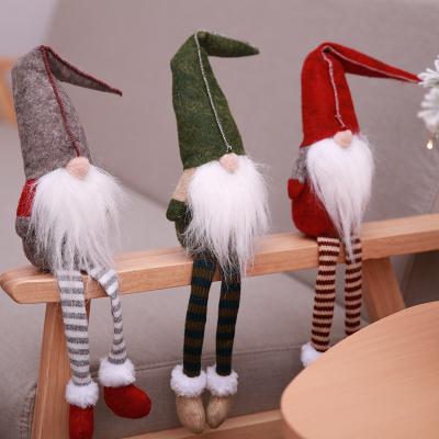 China Cute Christmas Decoration Home Decor Various Christamas No Face Plush Christmas Elf Doll Gift Gnome Doll Standing Hanging Toy for sale