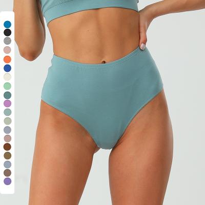 China Comfortable and not stuck high elastic women's breathable high waist thong stain high split panties plus size for sale