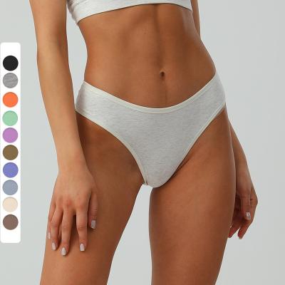 China Low Waist Ladies Breathable Thong Hemming Comfortable High Elastic Bodysuit Fitted Cotton Border High Slit Sexy Plus Size Panties for sale