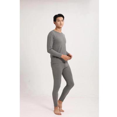 China Keep Warm Solid Color Round High Quality Neck Keep Warm Long Sleeve Plus Size Mens Sleepwear for sale