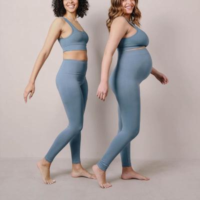 China Manufacturer Hot Sale Antibacterial Winter Shaping Over Pregnant Women Maternity Belly Yoga Plus Size Seamless Pregnancy Pants Leggings for sale