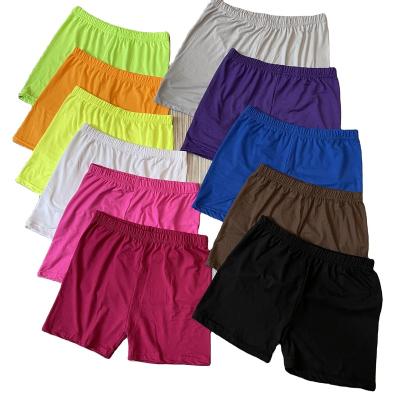 China Women's Summer Windproof Tights Casual GYM USA Plus Size Hot Spring Polyester Spandex Ins OOTD Color Butter Soft Plain Biker Shorts for sale