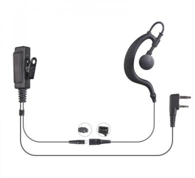 China PTTs MIC Headset Covert Acoustic Ear Hook 2 Pin Tube Mag One/BPR40 Ear Hanger for sale