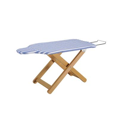 China WD-2 Beech Wood Legs Folding Ironing Boards With Iron Rest for sale