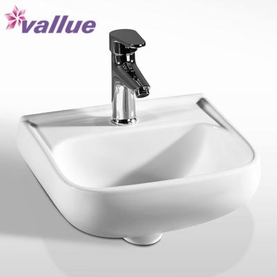 China Italian Direct Selling Price Direct Design Rectangular Single Hole Ceramic Sink Wall-hung Toilet Mounted Bathroom Sinks Face Wash Wall Basin for sale