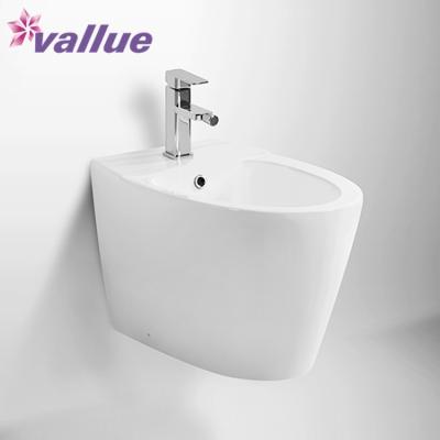 China Italian Design Manufacturers Supply Washroom Women Wall Hung Ceramic Cheap Bidet for sale