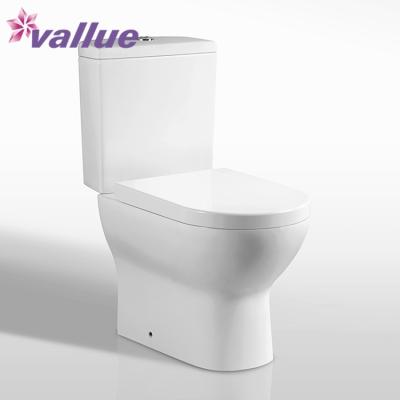 China WC Double-Flow New Products Modern Water Bathroom Two Piece Water Closet Types for sale