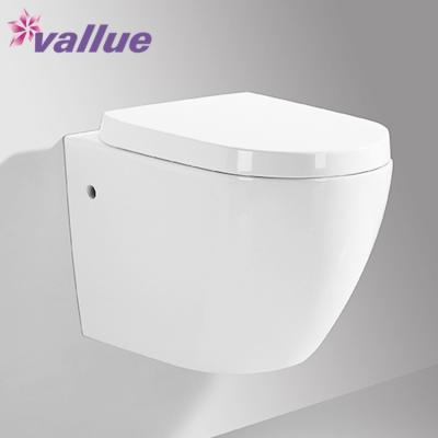 China Double-Flow Factory Supply Cheap Price Bathroom Toilet Sanitary Ceramic Wall Hung WC Toilet Dresser for sale