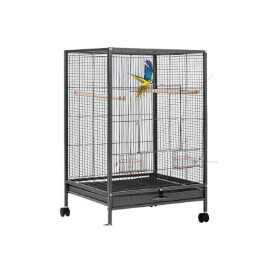 China Sustainable RTS Manufacturers Breeding Large Large Stainless Steel Parrot Cages For Birds for sale