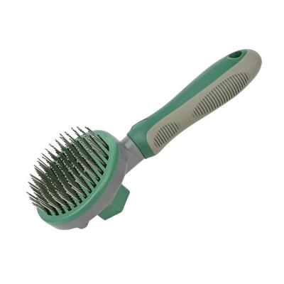 China Viable Factory Wholesale Cat Cleaning Brush Dog Hair Brush Remover Pet Needle Comb for sale