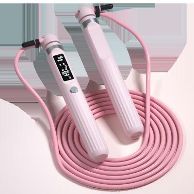 China Durable 2022 Heavy  Weighted digital screen bearing Custom Logo Speed smart fitness Counting Jump Rope for sale