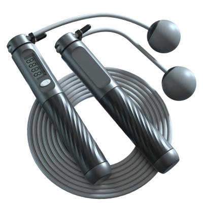 China Durable Promotional High Quality Adult Kids Cordless Fitness Durable Plastic Weighted Bearing Calorie Jump Rope for sale