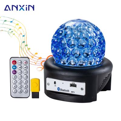 China Residential Party Disco Ball Lights 6 Colors Rotating LED Disco DJ Stage Lights Blueteeth Crystal Magic Ball Light for sale