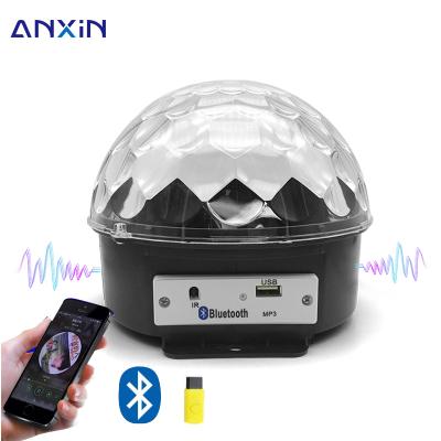 China Contemporary Family KTV Blueteeth Speakers DJ Party MP3 Disco LED Remote Control Crystal Stage Lights Magic Ball Light for sale