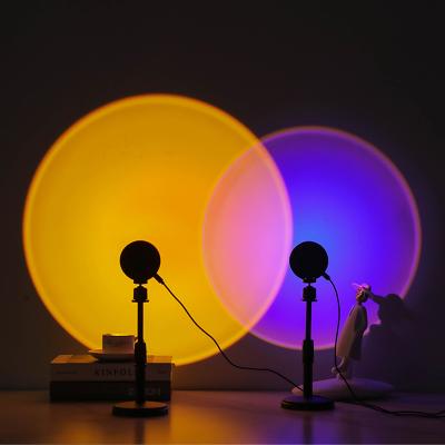 China Anxin modern modern style q08 sunset lamp projector 16 color led rainbow with remote control projection sunset lamp dropshipping for sale