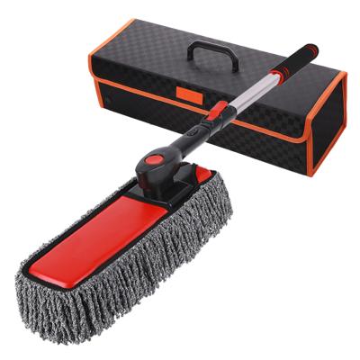 China High Efficiency High Quality Telescopic Extension Pole Super Soft Car Broom Waxing Cloth for sale