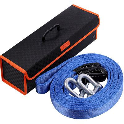 China Heavy Duty Big Strength 20T Polyester Pull Truck Off Road Tractors Snag Strap Recovery Tow Rope for sale