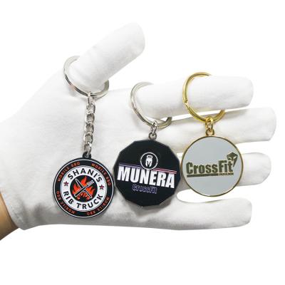 China Custom Souvenir Gifts Promotion Company Logo Metal Die Cast High Quality Personalized Design Metal Key Chain Manufacturer for sale